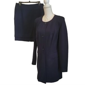 EUC Cabi Lido Point Button Up Jacket & Tiered Stertched Skirt #5051 # 5053